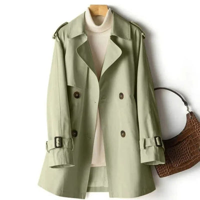 Zena | Elegant Double Button Trench Coat