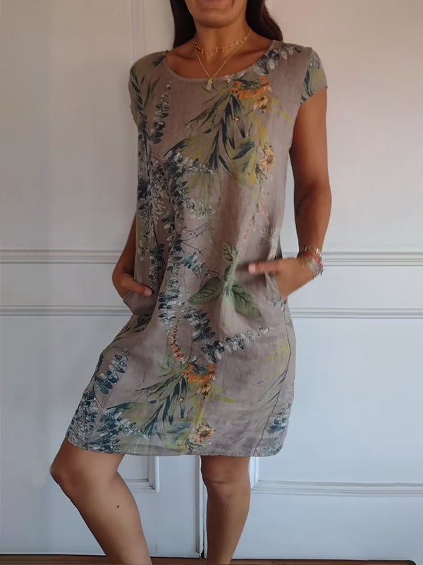 Anne Lisa | Comfortable Round Neck Dress