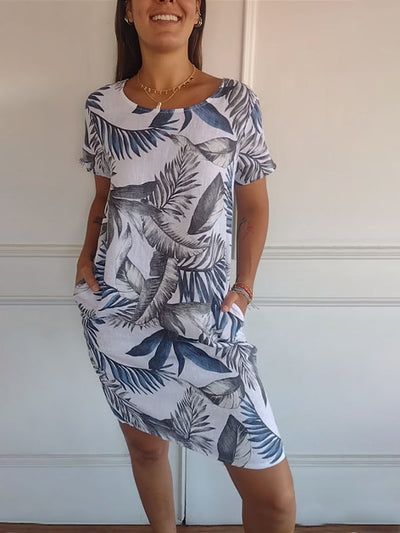 Anne Lisa | Comfortable Round Neck Dress
