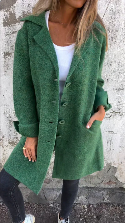Stella | Wool coat with buttons