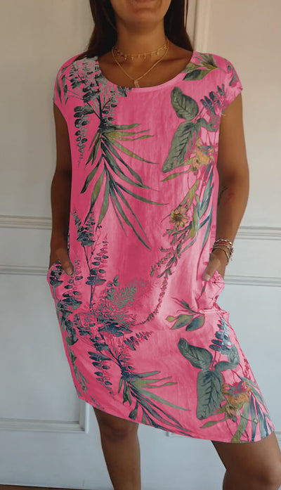 Anne Lisa | Comfortable Round Neck Dress