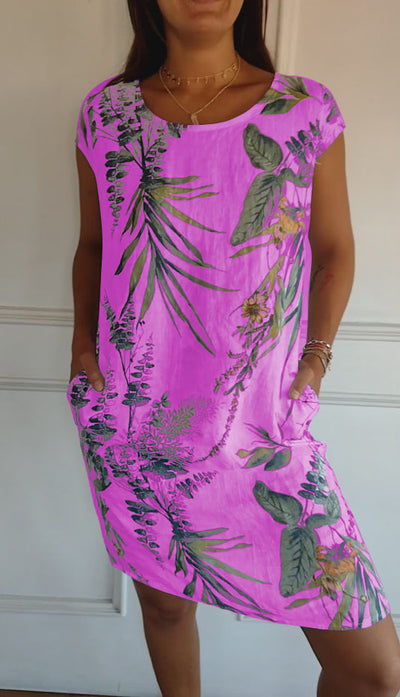 Anne Lisa | Comfortable Round Neck Dress