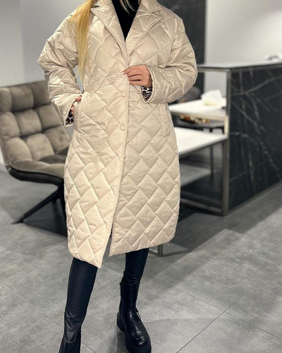 DAISY | Casual Lapel Mid-length Cotton Coat