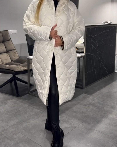 DAISY | Casual Lapel Mid-length Cotton Coat