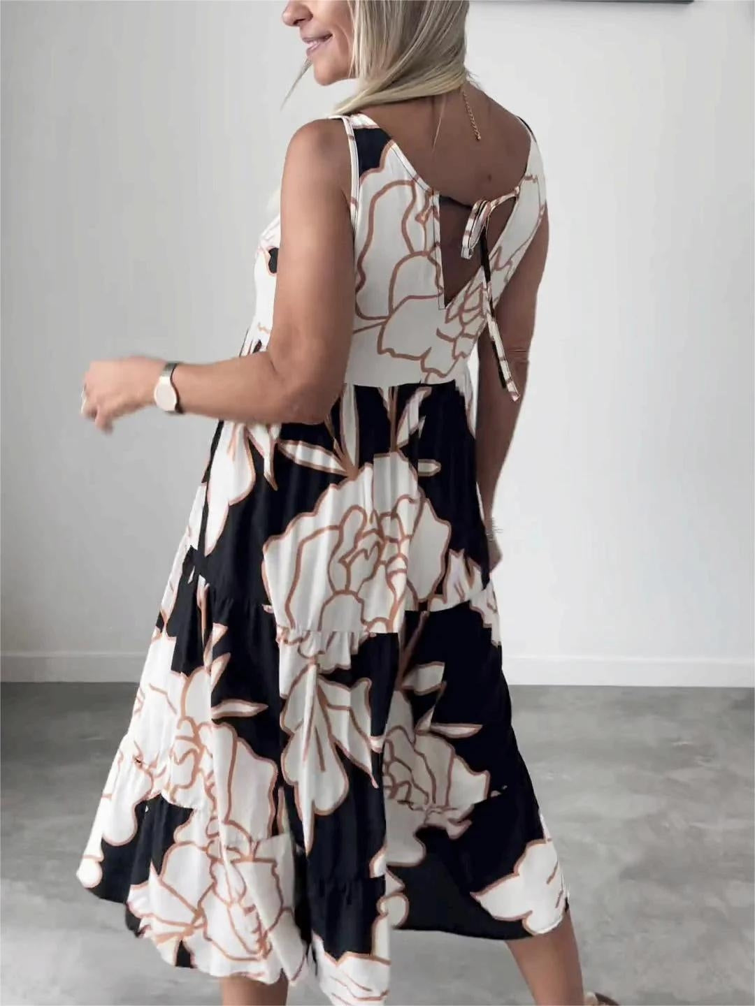 Kendra | Elegant Floral Print Dress