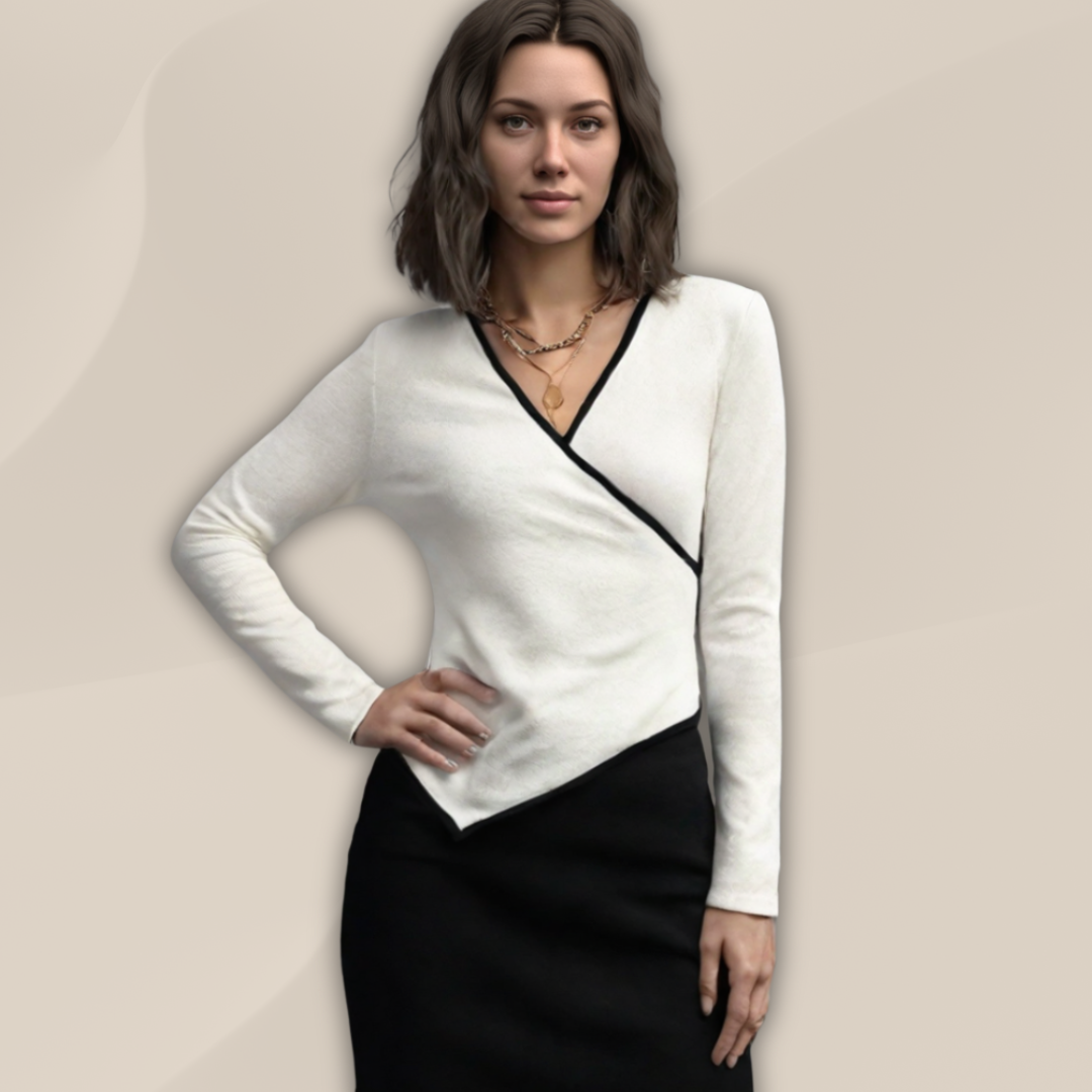 Irene™ | Elegant V-Neck Sweater