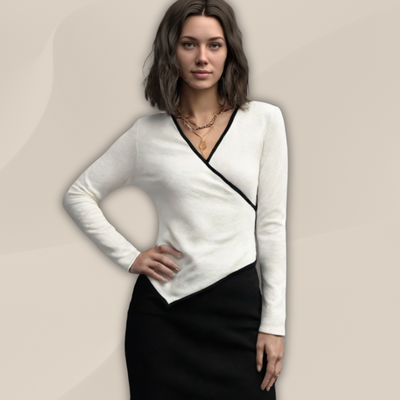 Irene™ | Elegant V-Neck Sweater