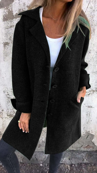 Stella | Wool coat with buttons