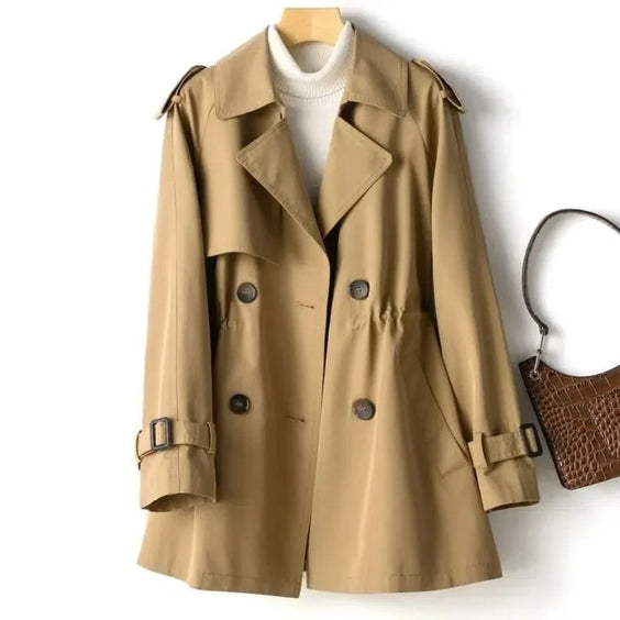 Zena | Elegant Double Button Trench Coat