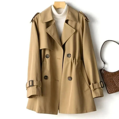 Zena | Elegant Double Button Trench Coat