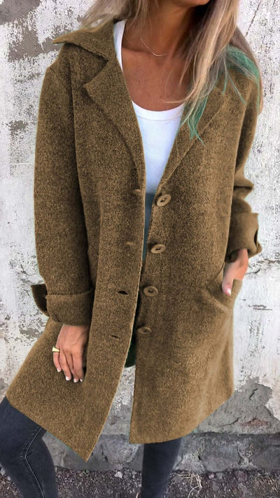 Stella | Wool coat with buttons