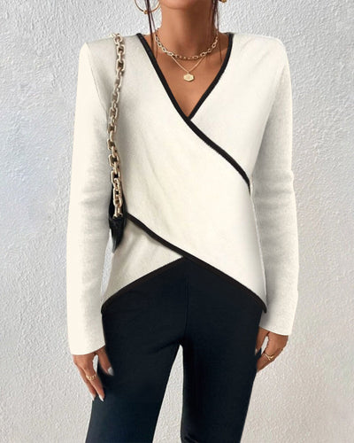 Irene™ | Elegant V-Neck Sweater