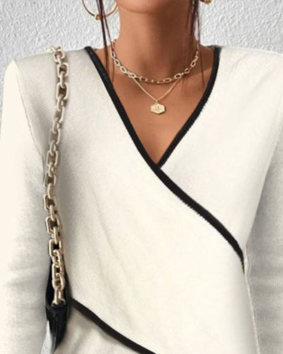 Irene™ | Elegant V-Neck Sweater