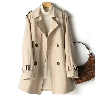 Zena | Elegant Double Button Trench Coat