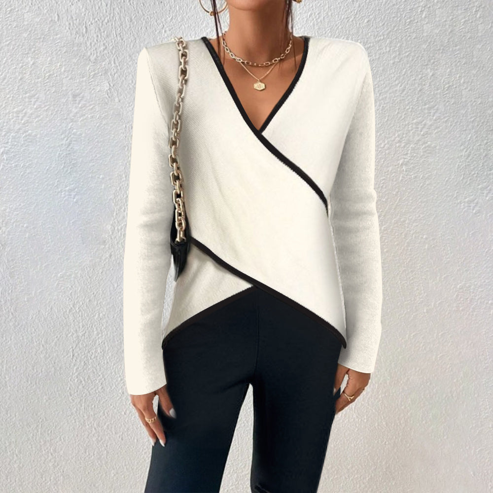 Irene™ | Elegant V-Neck Sweater
