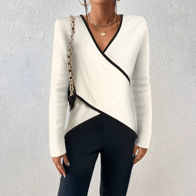 Irene™ | Elegant V-Neck Sweater