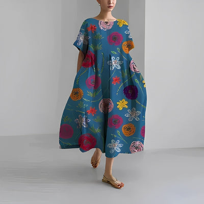 Eva | Elegant Floral Bohemian Dress