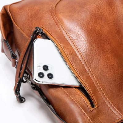 Priscilla’s Vintage Charm | Leather Bag