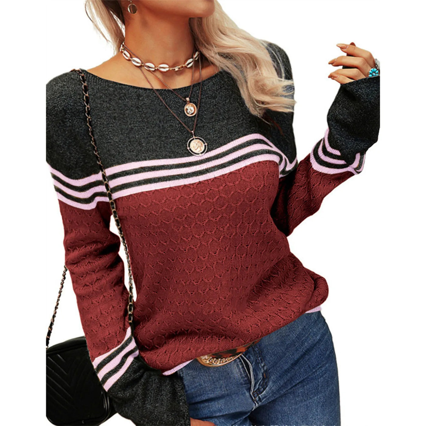 Frances | Casual Striped Sweater