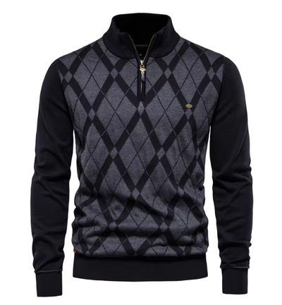 London Lifestyle™ | Half-Zip Men's Sweater