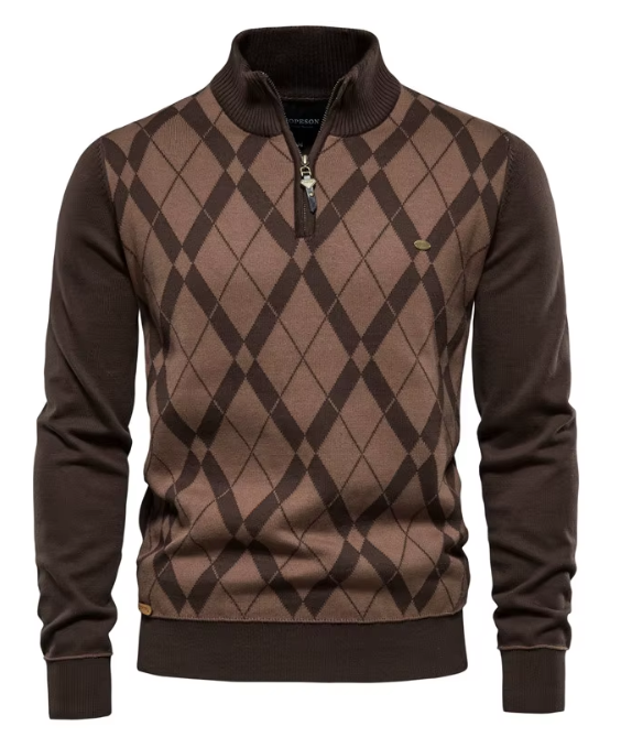 London Lifestyle™ | Half-Zip Men's Sweater