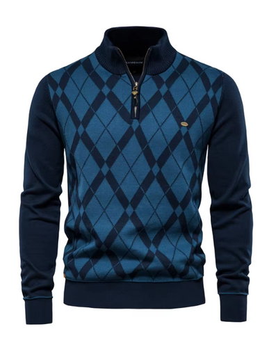 London Lifestyle™ | Half-Zip Men's Sweater