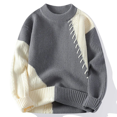 RÉVE | CASUAL PATCHWORK SWEATER