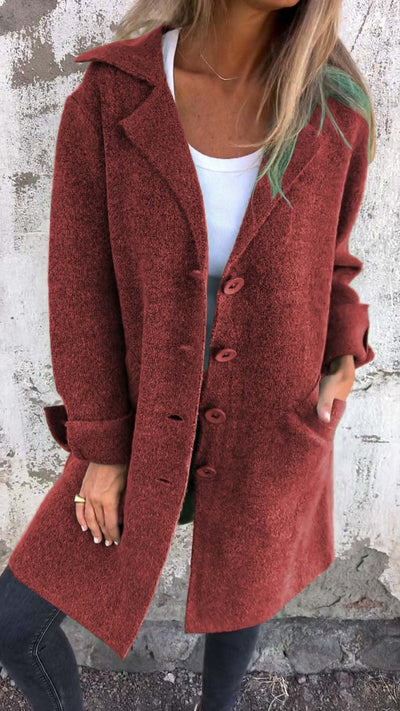 Stella | Wool coat with buttons