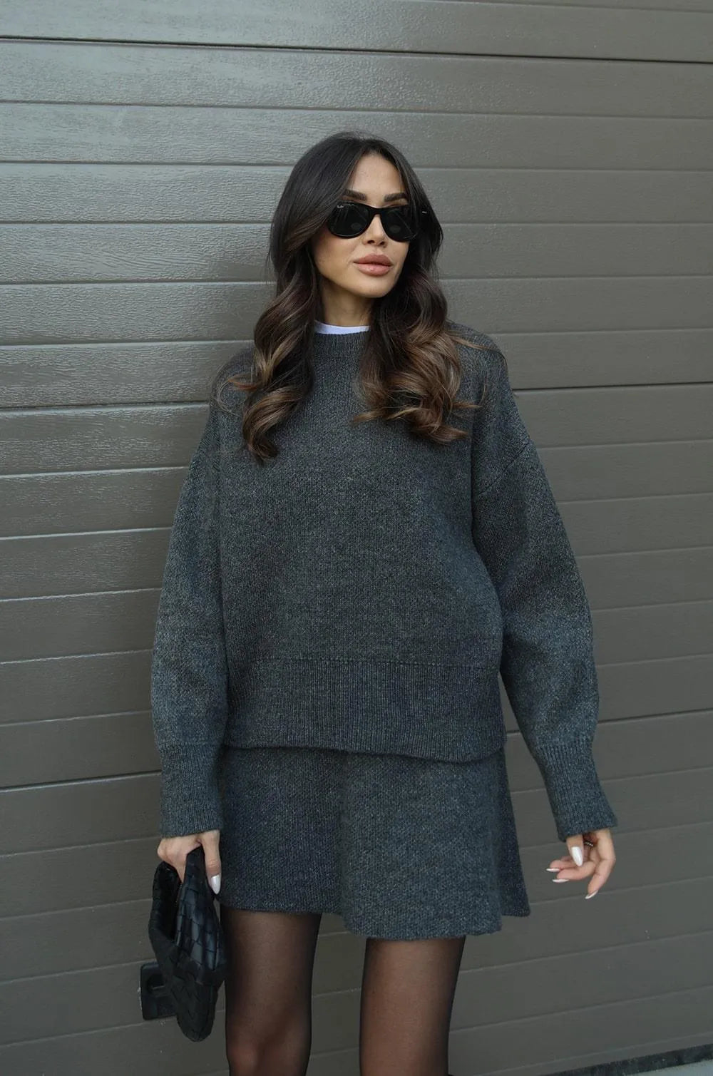 Harper™ | Knitted Skirt Suit Set
