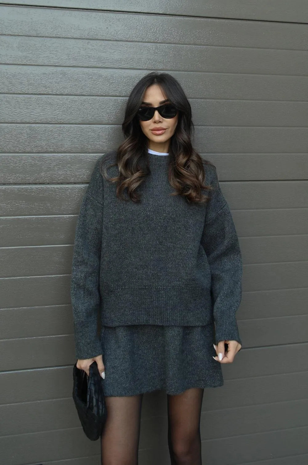 Harper™ | Knitted Skirt Suit Set