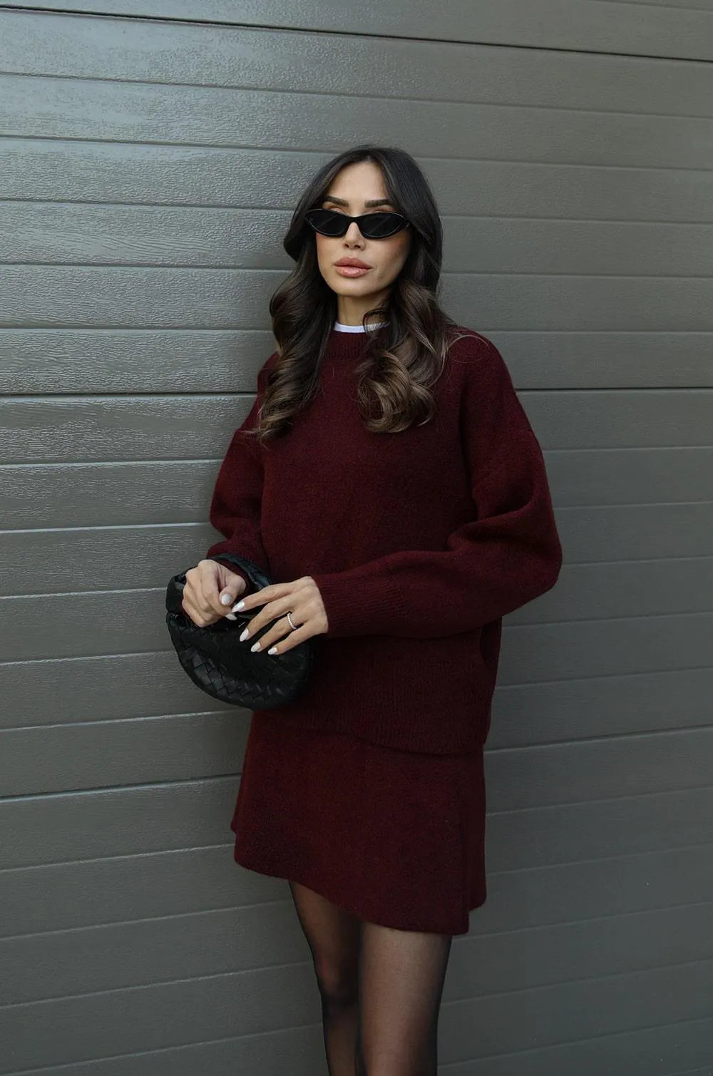 Harper™ | Knitted Skirt Suit Set