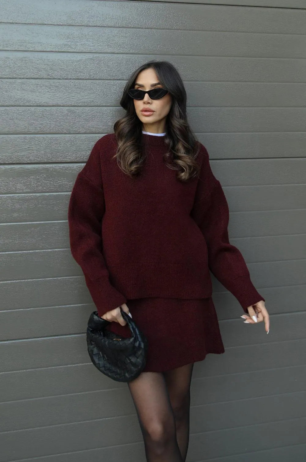 Harper™ | Knitted Skirt Suit Set