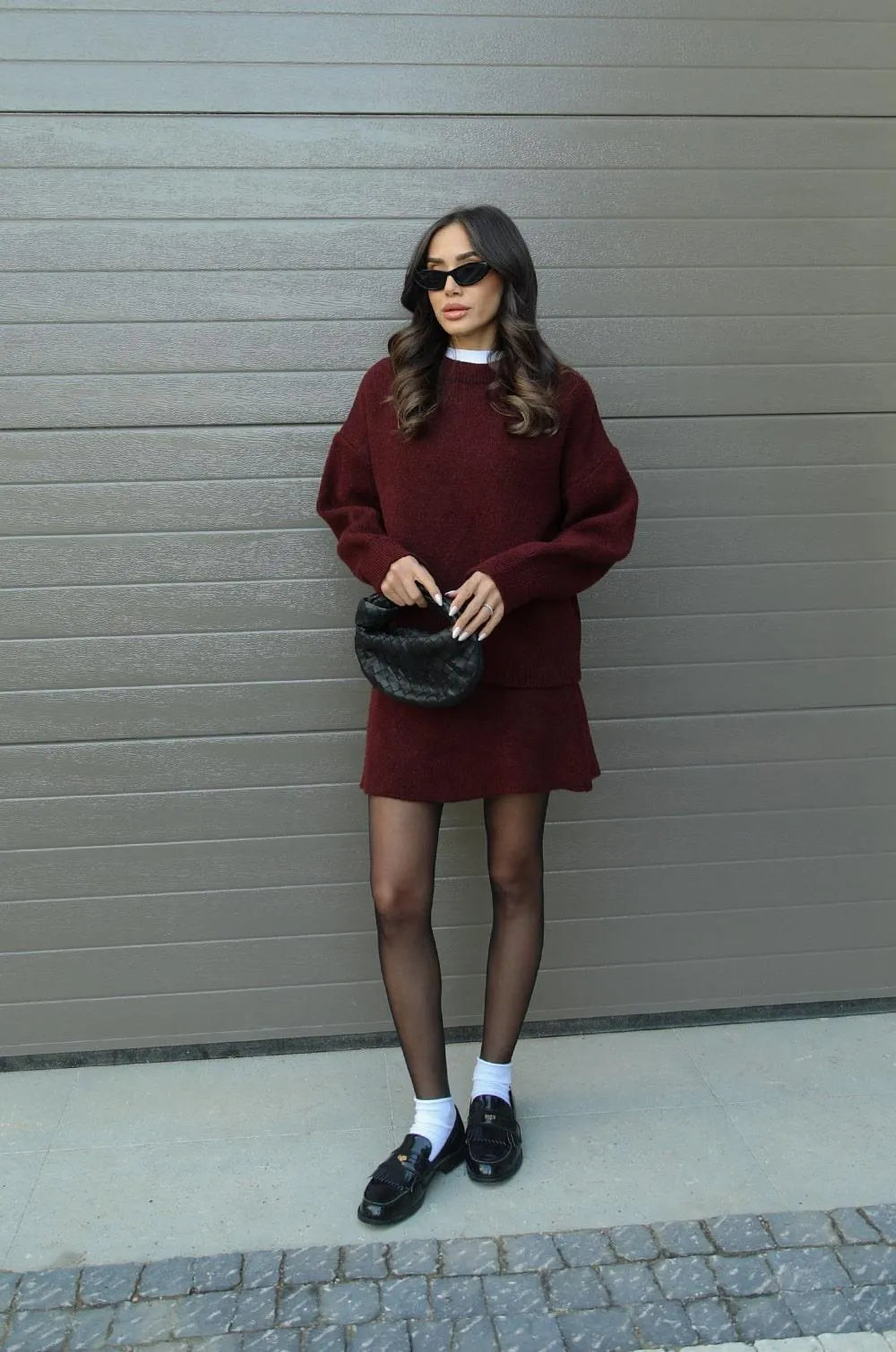 Harper™ | Knitted Skirt Suit Set