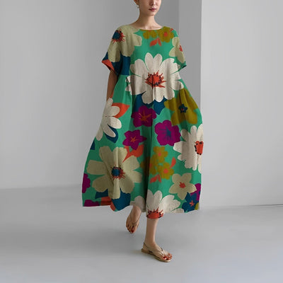 Eva | Elegant Floral Bohemian Dress