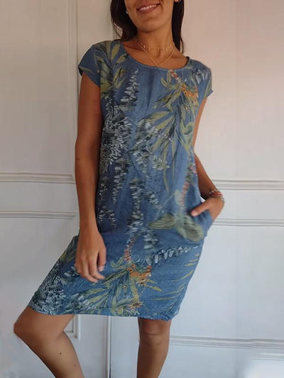 Anne Lisa | Comfortable Round Neck Dress