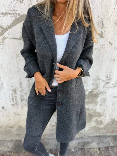 Stella | Wool coat with buttons