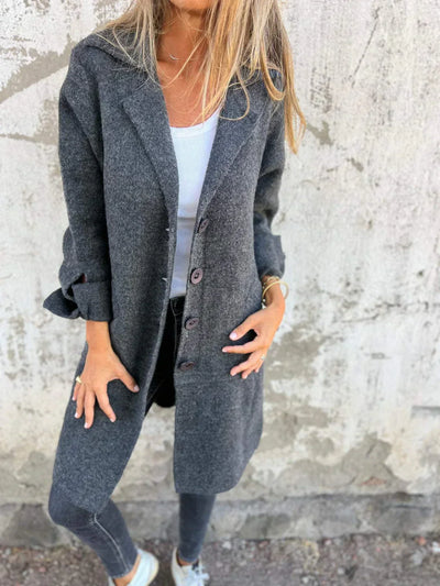 Stella | Wool coat with buttons