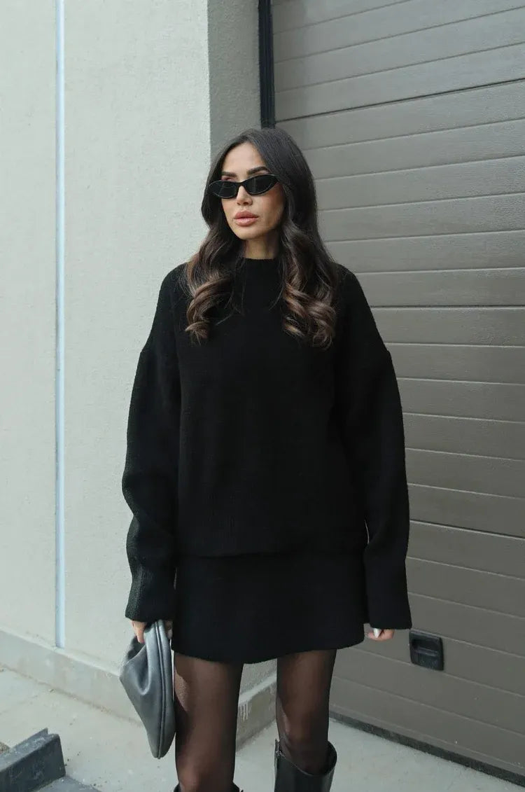 Harper™ | Knitted Skirt Suit Set