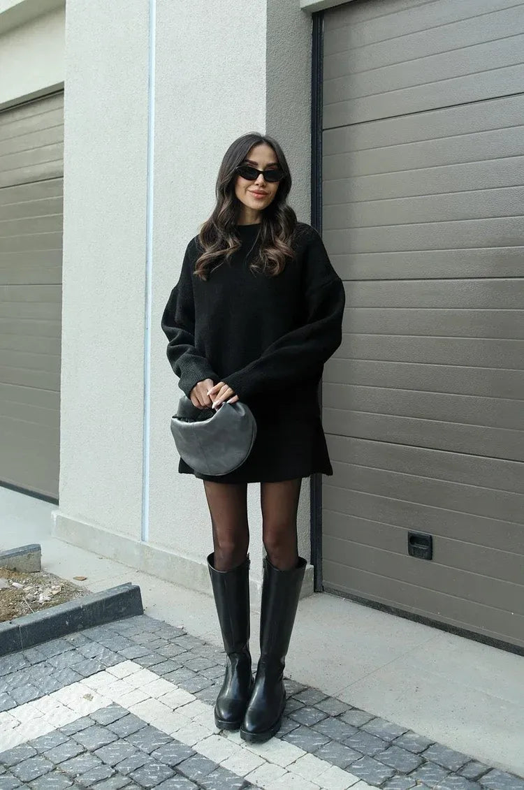 Harper™ | Knitted Skirt Suit Set