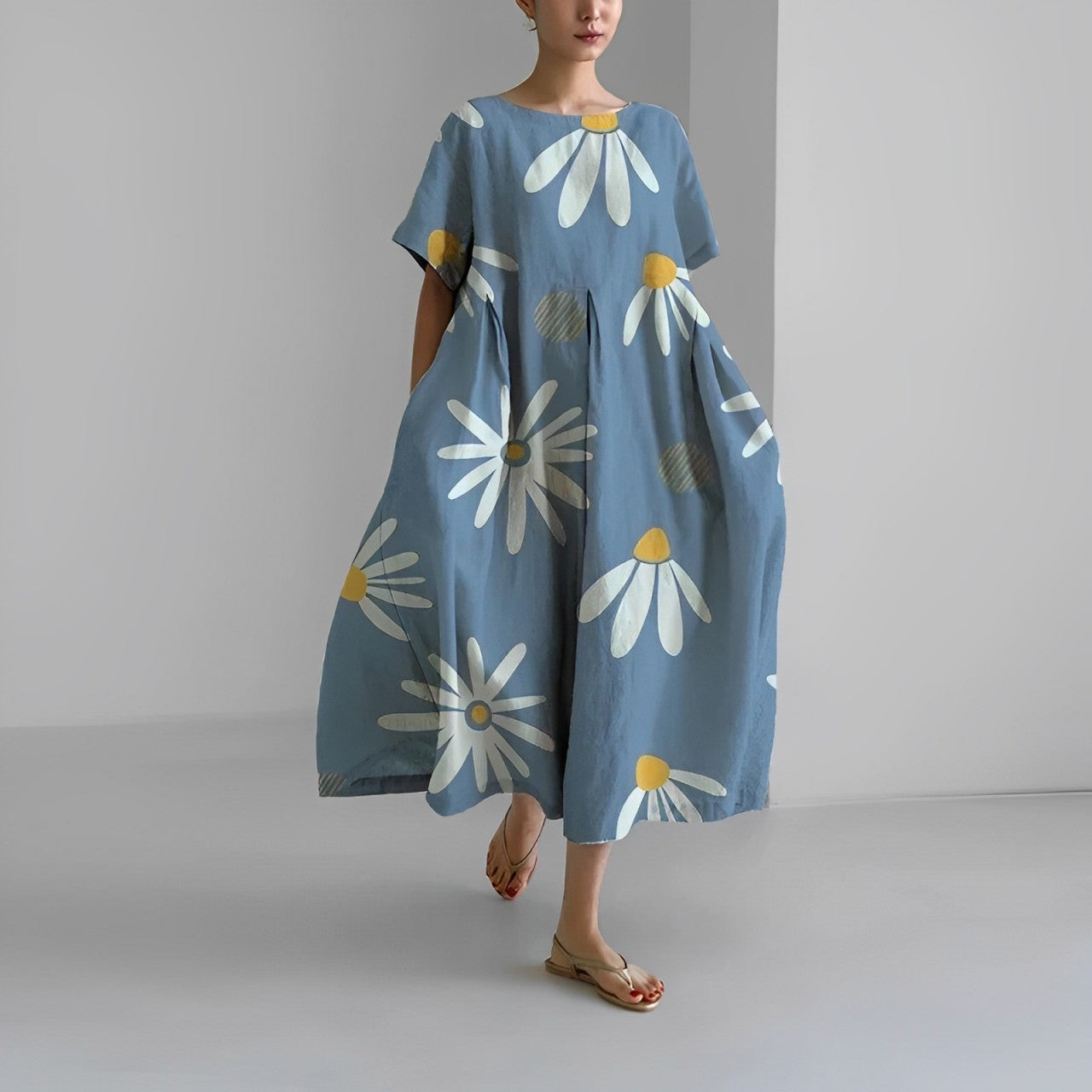 Eva | Elegant Floral Bohemian Dress