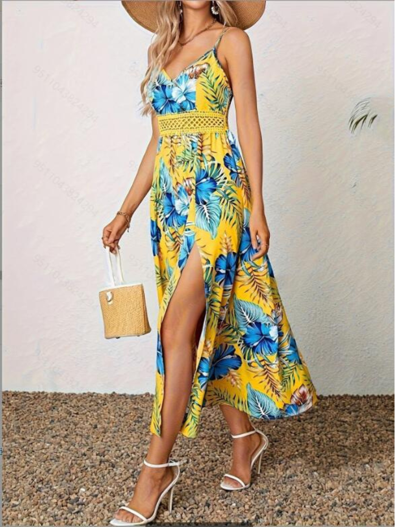 Amantha | Long Slit Dress